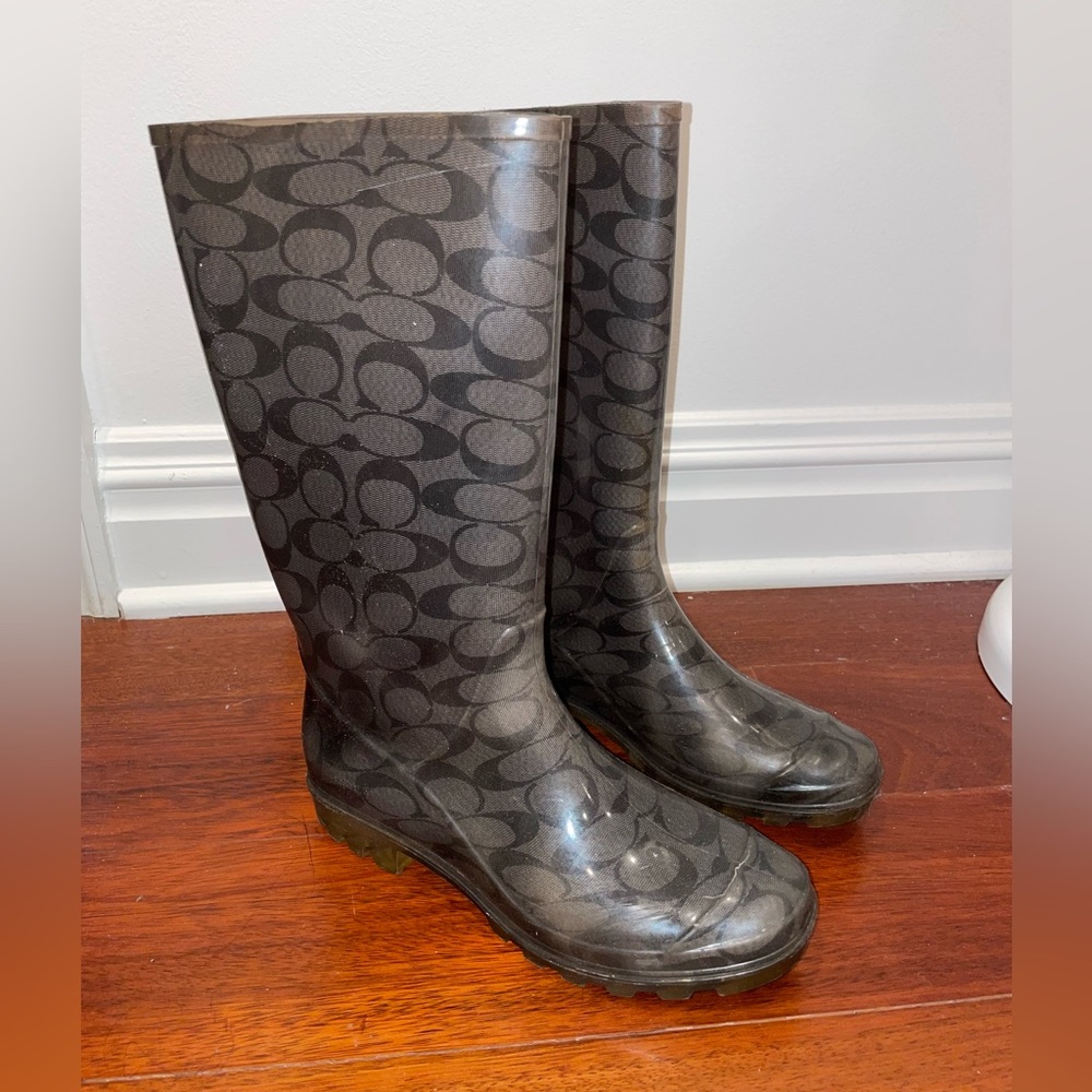 Coach rain boots
